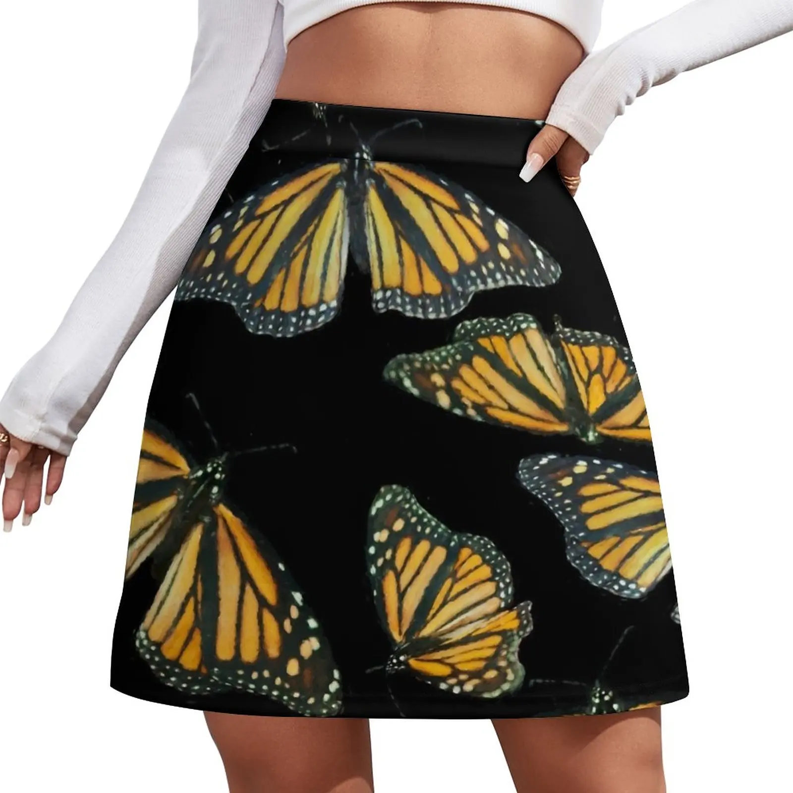 

Painterly Monarch Butterfly pattern Mini Skirt skirts women summer 2023 Woman clothing luxury women skirts