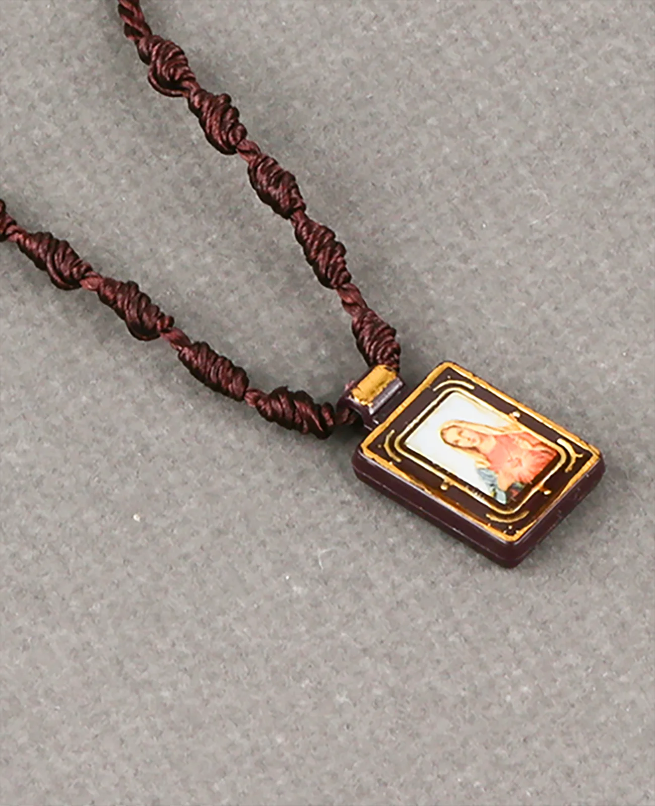 Cottvott 2 uds colgante católico Sagrado Corazón de Jesús y Vrigin María escapular bautismo religioso collar devocional regalos de oración