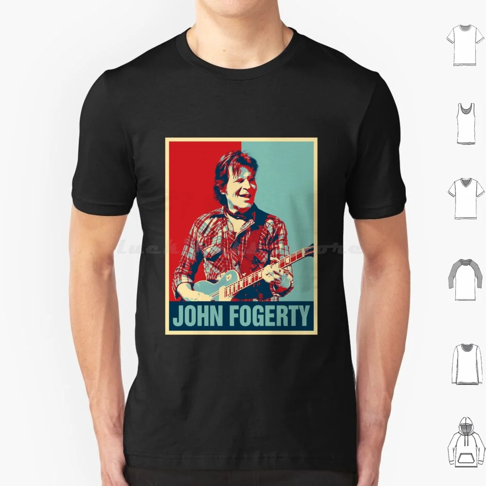 Retro Hope Style John Fogerty T Shirt Cotton Men Women DIY Print Blues Classic Guitar Musician John Fogerty Retro Singer Soul