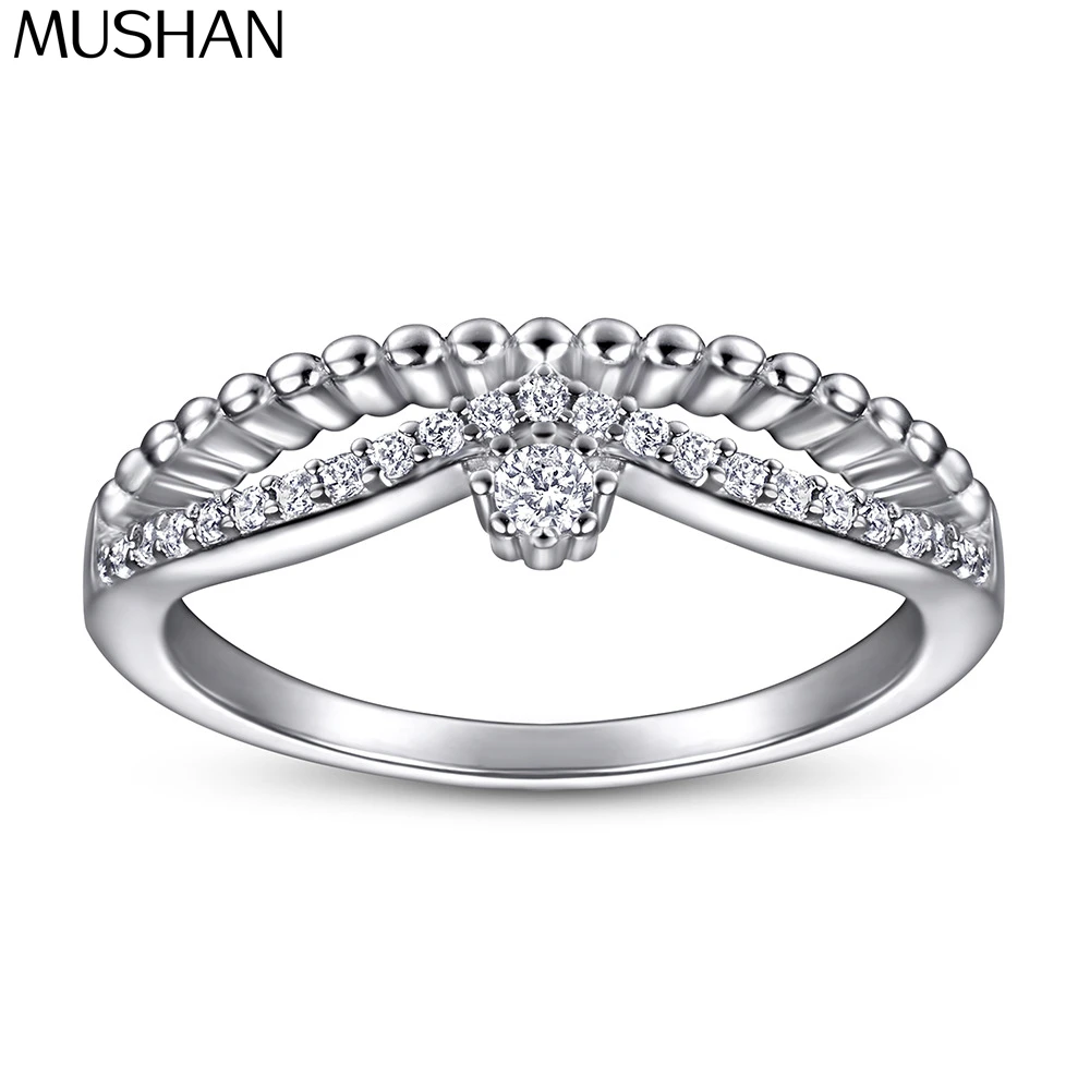 

Ювелирные изделия MuShan: Обручальное кольцо из стерлингового серебра 925 пробы с высокоуглеродистым бриллиантом, подарок для невесты/дочери, женские кольца, изысканные ювелирные изделия