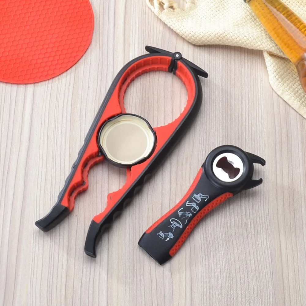 

3Pcs/Set Bar Tool 5 in 1 Jar Opener Set Non-slip Universal Bottle Cap Twister Labor-saving Bottle Opener Old Man