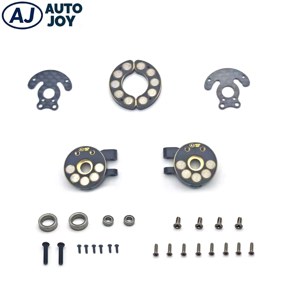 

AUTO JOY RC Tungsten Steel& Brass 1.3" 1.8" BeadlockWheel Weights Front PortalAxle Counterweights for Axial TRX4M