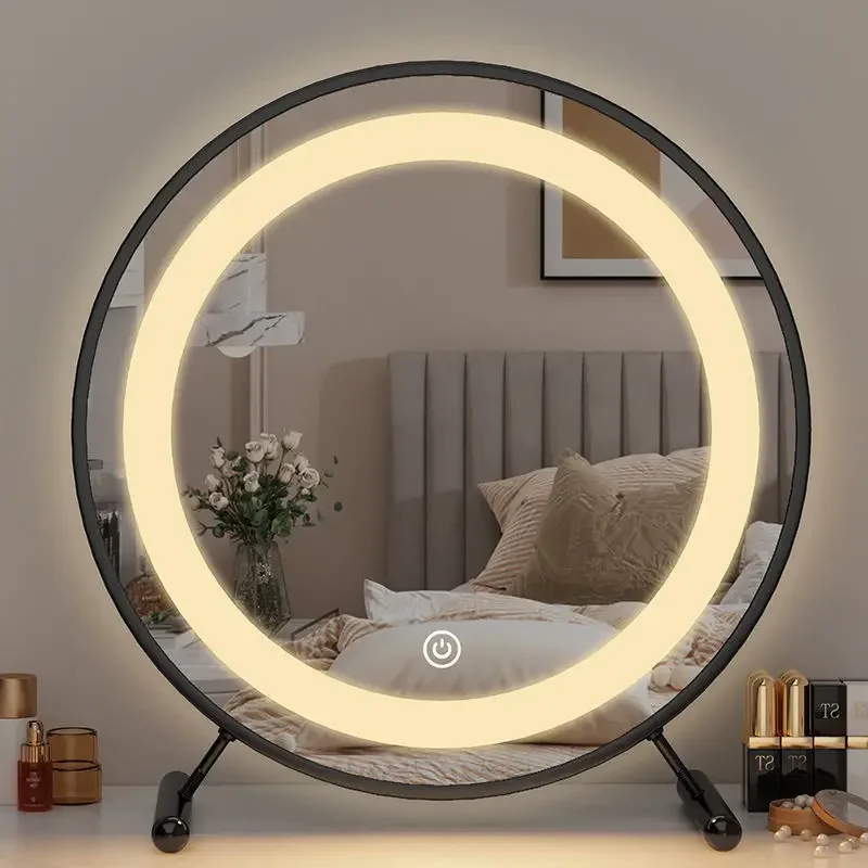 3 Colors Lightling Cosmetic Decorative Mirror Nordic Makeup Light Smart Home Mirror Vanity Table Espejo Pared Home Decoration