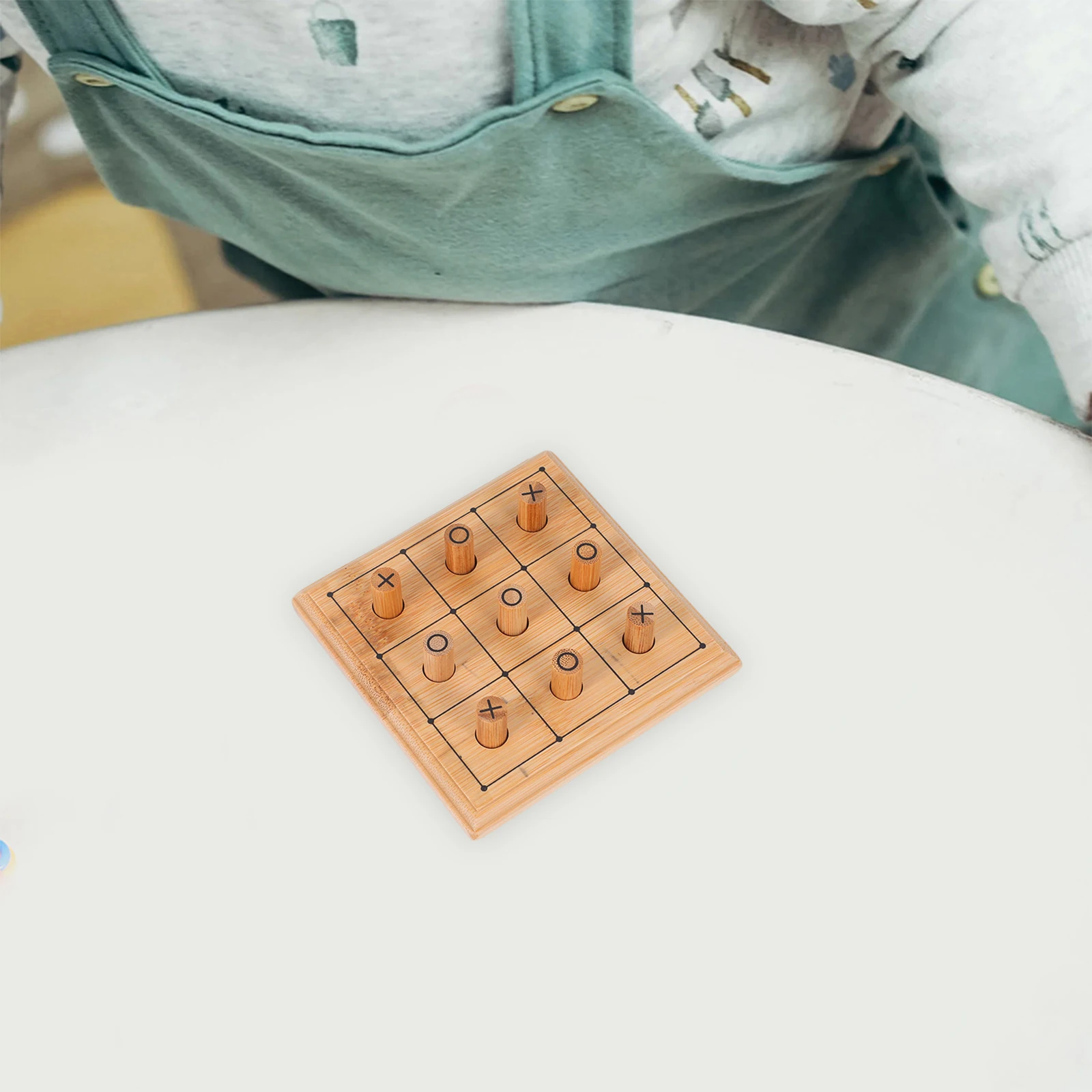 

Board Game Portable Tic Toe Chess Individual Wooden Children's Toy Intelligence