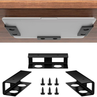 Universal Under Desk Laptop Storage Durable Space-Saving Metal Tray Tablet Stand Laptop Holder for MacBook For Various Table
