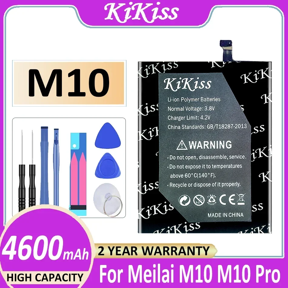 

Аккумулятор KiKiss 4600 мАч для Meilai M10 Pro M10Pro мобильный телефон Bateria