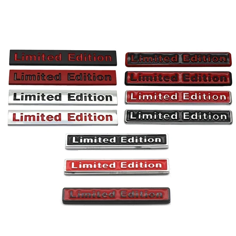 Metal Limited Edition Badge Decal Car Body Trunk Emblem Sticker for Audi A3 A4 A5 A6 A7 TT Auto Exterior Accessories