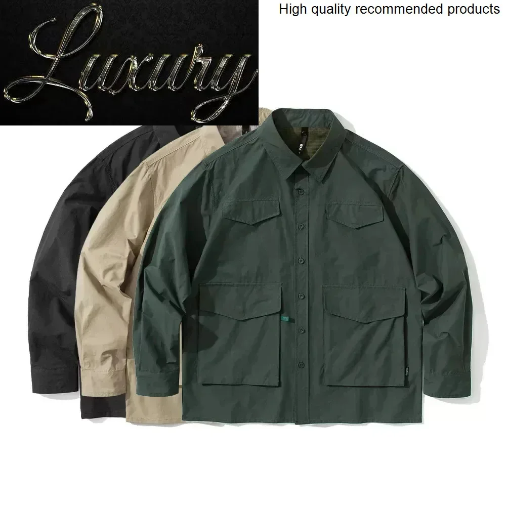 

Shirts Cityboy Japanese Fashion Cargo Men Streetwear Fashion Loose Casual Vintage Long Sleeve Loose Casual Oversize Shirts Coat