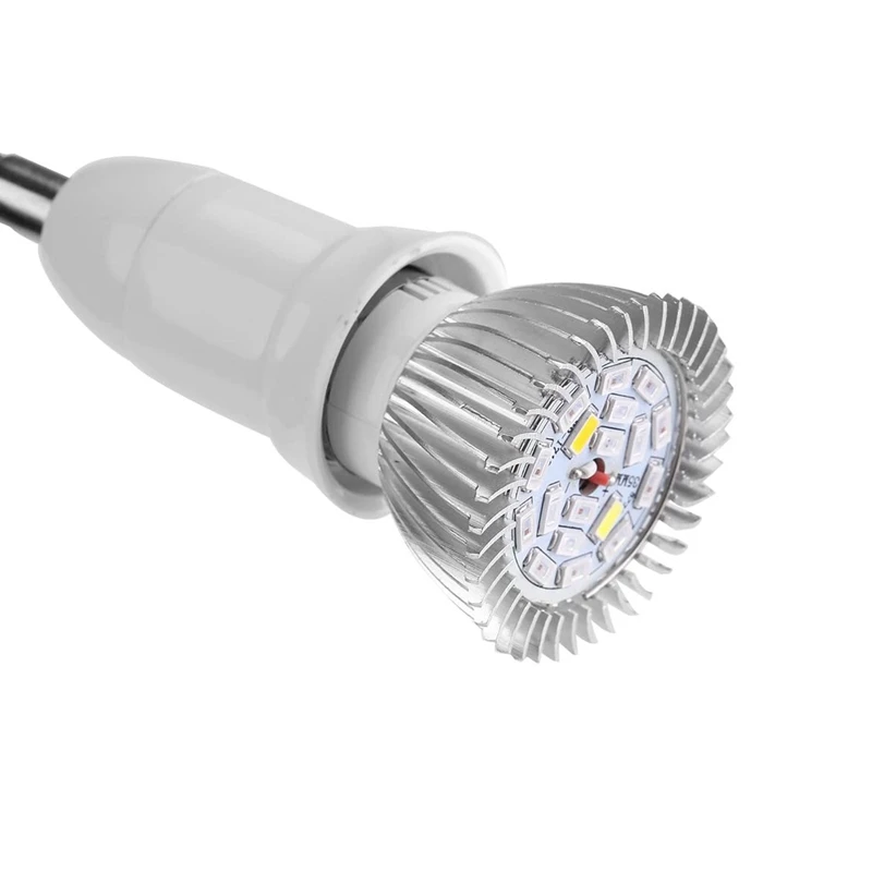 أضواء النباتات 18 واط LED تنمو ضوء لمبة الطيف الكامل تنمو ضوء للنباتات الداخلية الدفيئة الزراعة المائية العصارية ، E27