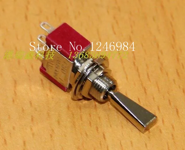 [SA]T8014-U flying model aircraft stalls single flat handle small toggle switch toggle switch T80- M6.35 Taiwan SH--50pcs/lot