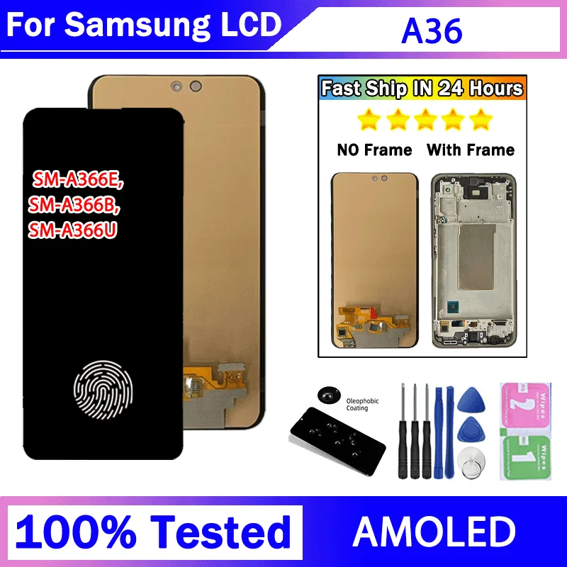 67-oled-a366-表示画面サムスン-a36-5-グラム-lcd-ディスプレイタッチスクリーンデジタイザアセンブリ-a366b-a366e-a366u-ディスプレイ