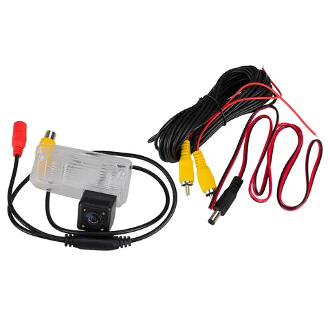 4 LED Car Reverse Rear View Backup Parking Camera Waterproof Fit for Toyota Matrix 2003 2004 2005 2006 2007 2008