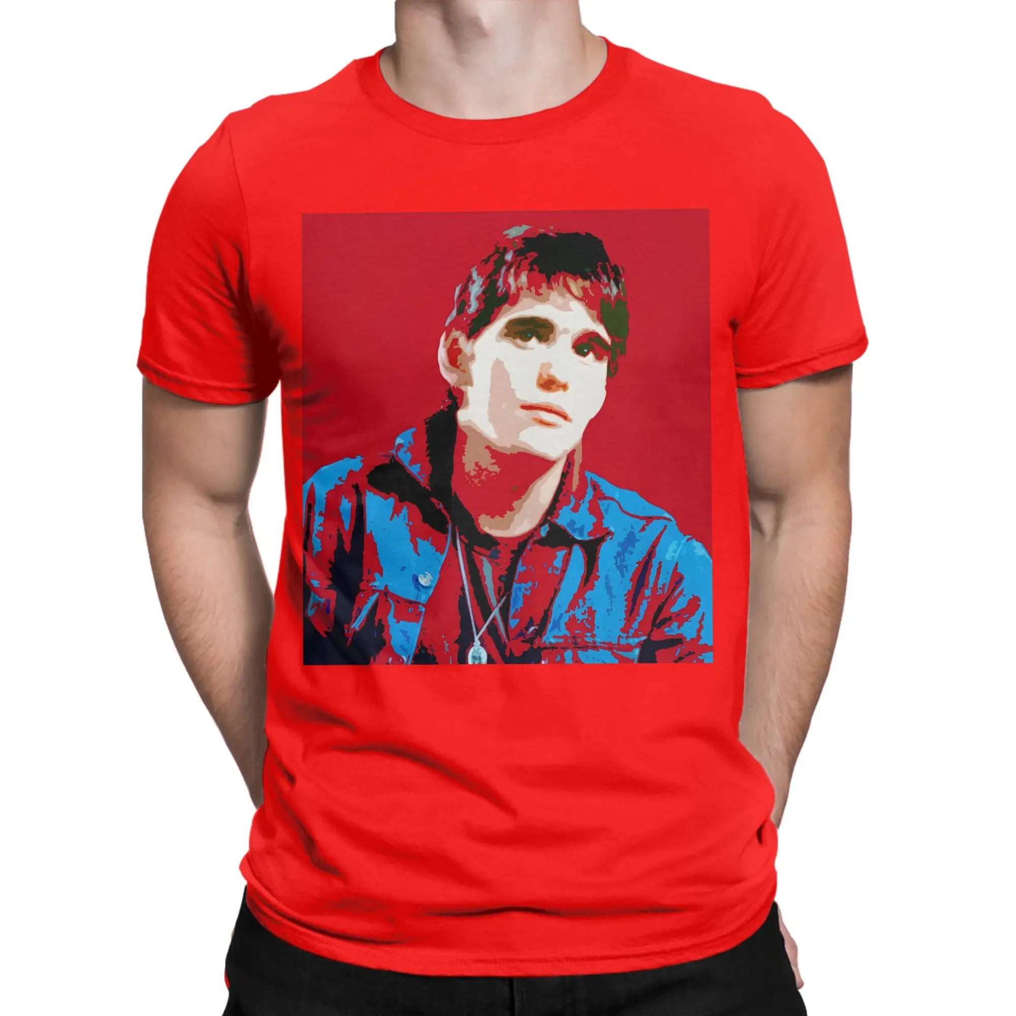 Vintage T-Shirt Summer Matt Dillon  Hippie T-Shirts The Outsiders Pure Cotton Tshirt for Men Y2K Casual Loose Short Sleeve Tops