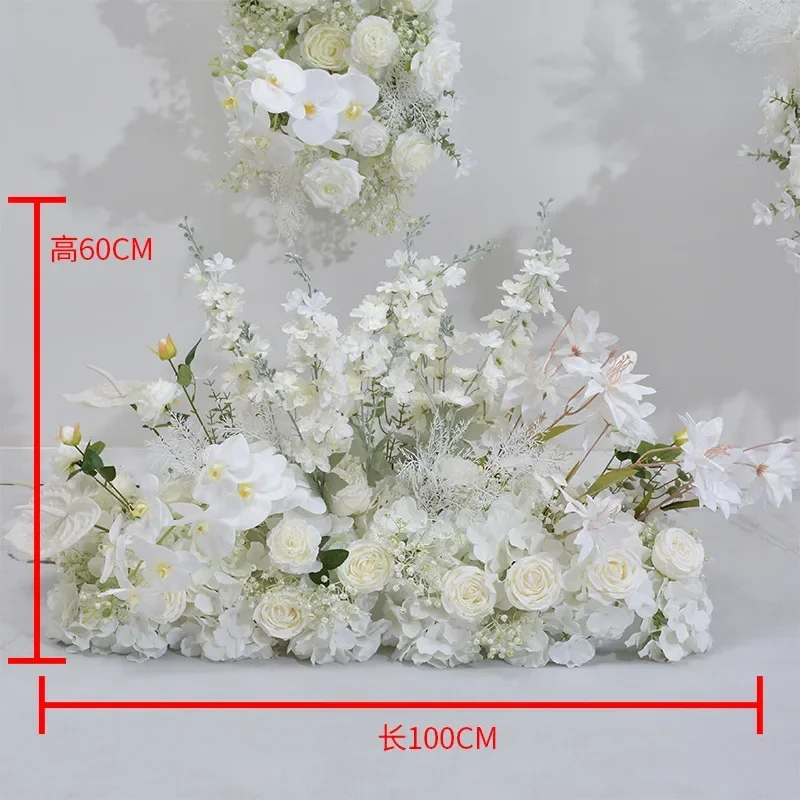 Romantic Artificial Flower Wedding Decoration Arch Flower Arrangement Babysbreath Hydrangea Stage Road Lead Row Window Display