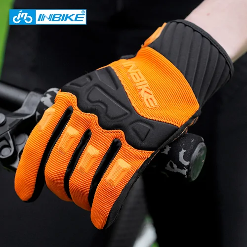 INBIKE-guantes de ciclismo para hombre con pantalla táctil, guantes para montar en bicicleta de montaña, accesorios deportivos para motocicleta MTB