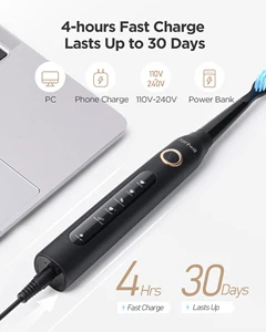 요정 대수 치열 용 해초 치아 휴대용 무선 USB 구강 내 관개 세정제 IPX7 방수 전기 칫솔 세트 집 10 최고의 판매수 픽 치아 클리너 -19