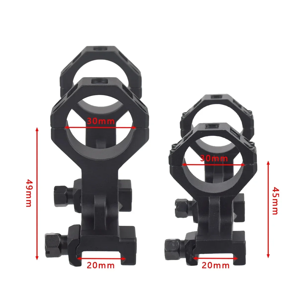 Tactical GEISSELE SUPER PERCISION AR15 Scope Mount 25.4mm 30mm Rings With ROF-45/90 For  RMR Red Dot Sight RAISER Mount