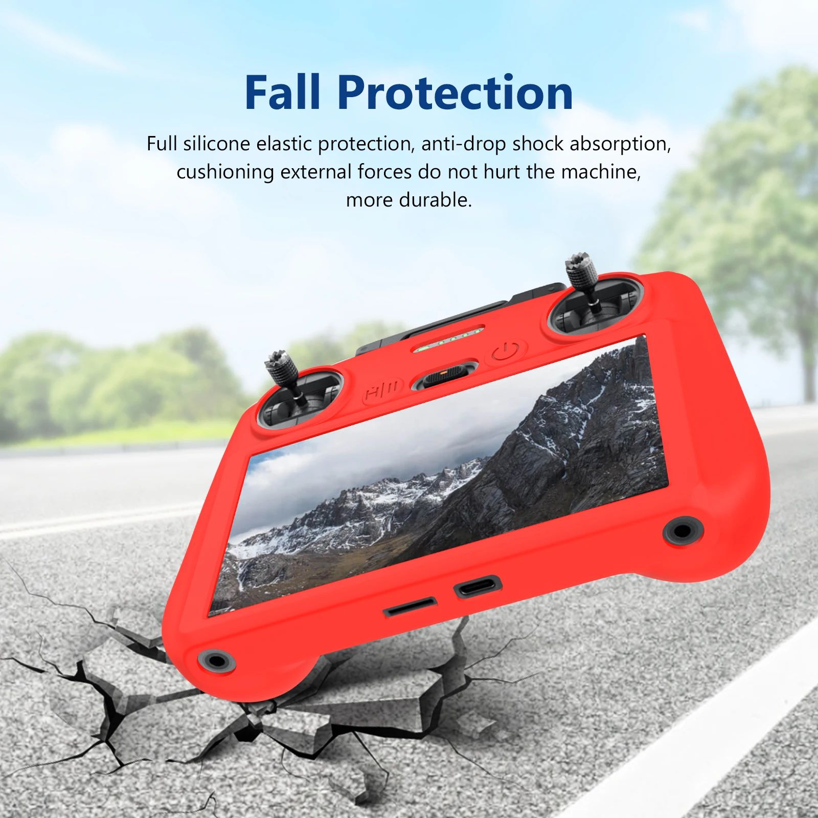 Siliconen Hoesje Voor Dji Rc/Rc 2(Air 3/Air 2S/Mini 3 Pro/Mavic 3 Pro/Classic/Mini 4 Pro) Beschermhoes Scherm Anti-Kras