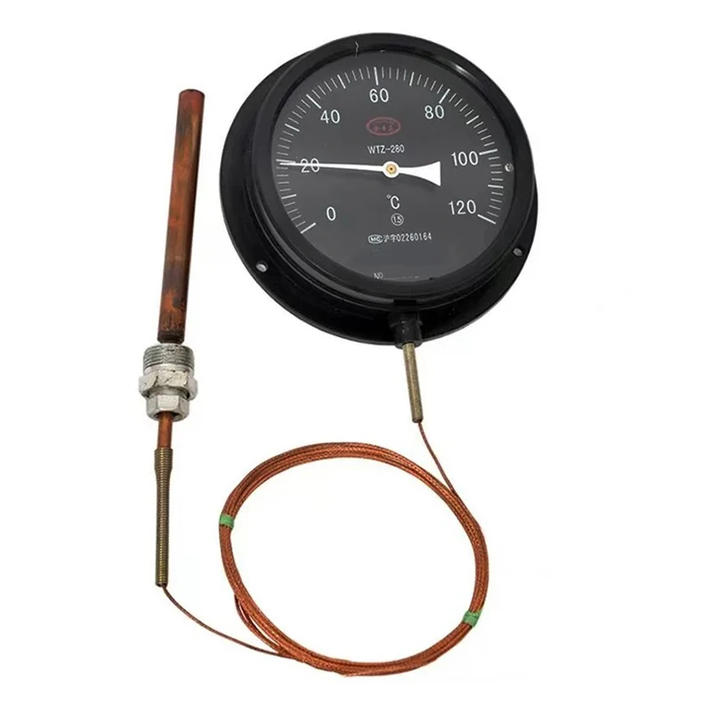 Pressure Type WTZ-280 Thermometer Mechanical For Industrial Boilers To Measure Water Temperature And Oil Temperature