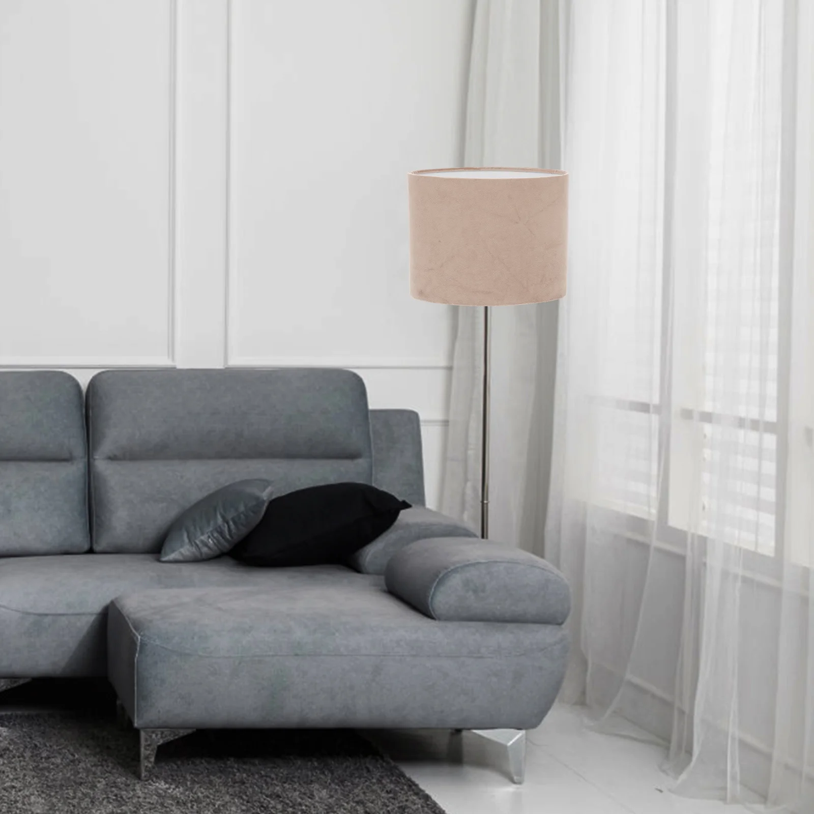

1Pcs Oval Lampshade Decorative Cloth Cover Table Lamp Accessory Durable Creative Diffuse Lighting Fixture Lampshade