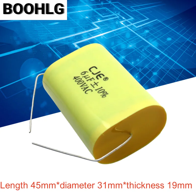 

5PCS CJE CBB20 400VAC 605K 6UF IGBT High Voltage Non Inductive Absorption Filter Power Supply Capacitors