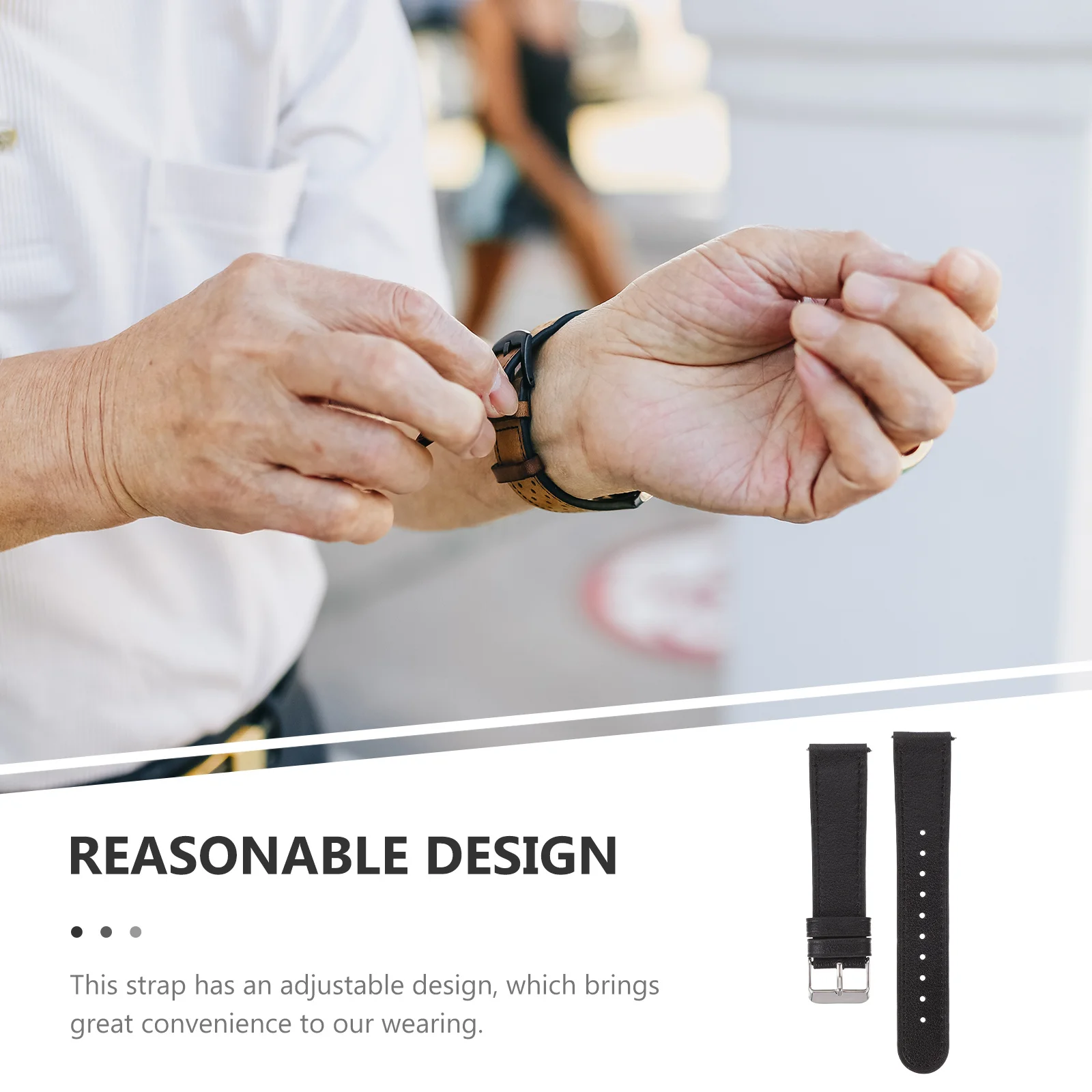 

Watch Band Adjustable Durable Strap For Men Watch Replacement Part Smartwatch Band Wear-Resist Watchband