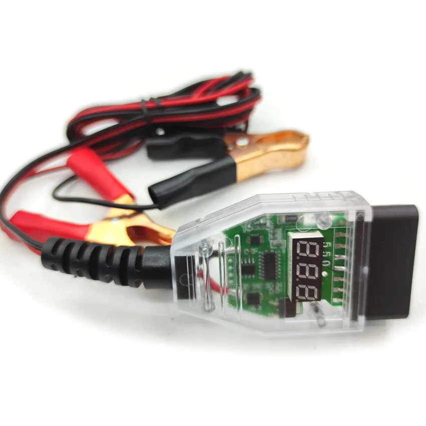 Automotive OBD uninterruptible battery replacement tool to replace battery leakage detection tool