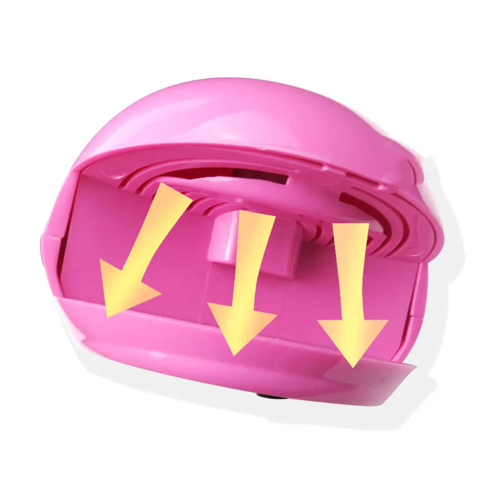 

1pc Mini Dryer Fan Touch Sensor Automatic On Off Strong Airflow Salon Tool Manicure Drying Machine For Acrylic Nails Pink