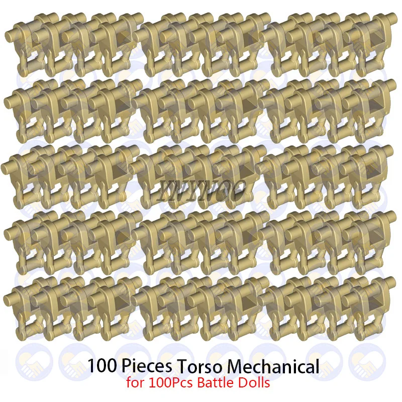 100 Teile/los MOC Groß Teile Beine Arm Torso Kopf Mechanische Bausteine Ersatz Ziegel Spielzeug fit für Super Battle Puppen