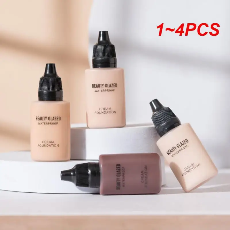 

1~4PCS Foundation Concealer 9 Colors Foundation Cream Cosmetic Liquid Foundation Face Makeup Base Waterproof
