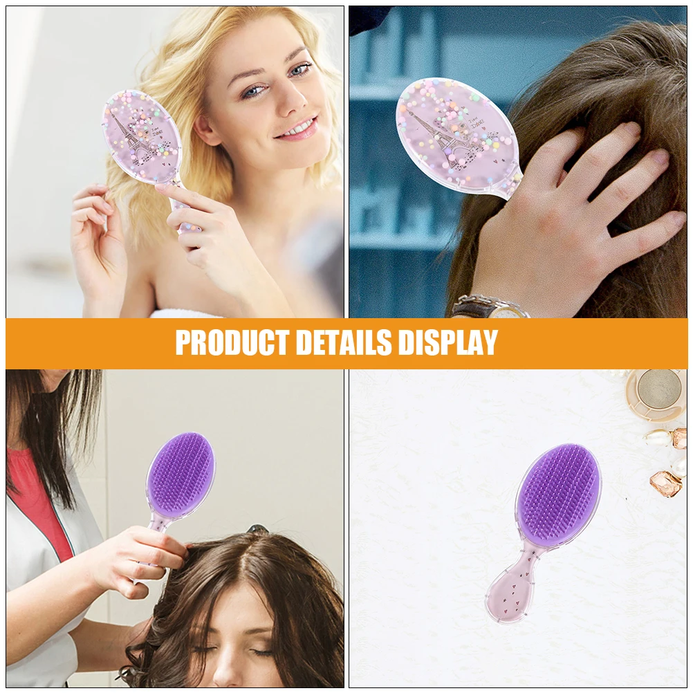 

Children's Transparent Cartoon Hair Brush With Scalp Massage Oval Comb For Toddlers Fun Hair Accessories Perfect For Home School