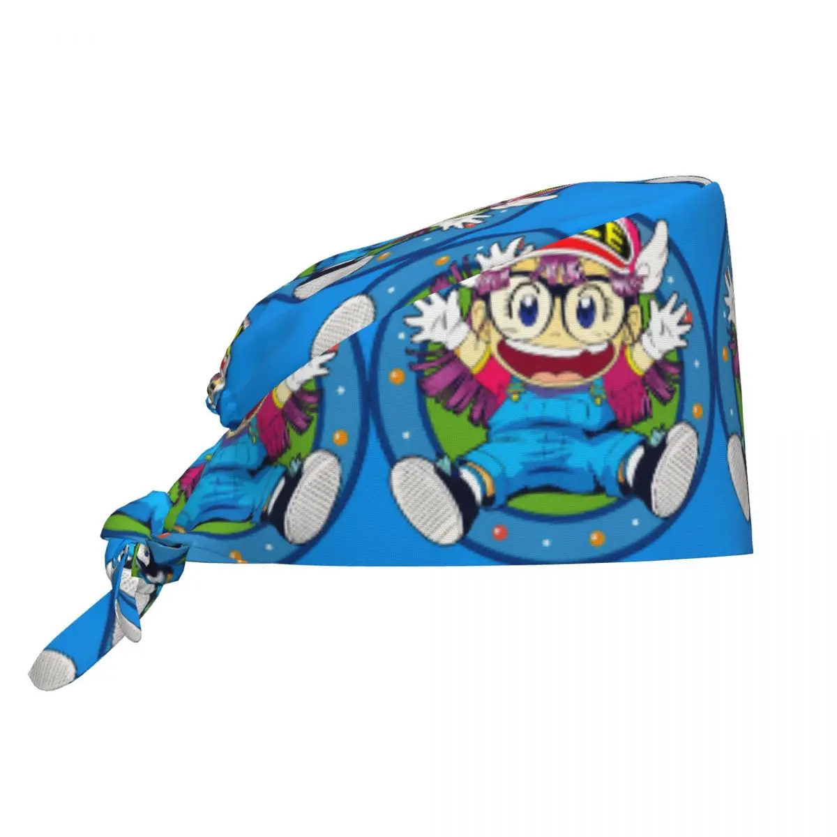 Arale And Poop Dr Slump Scrubs Cap Retro Anime belleza mascota veterinario gorra quirúrgica Unisex servicio de salud enfermería sombreros de trabajo gorra