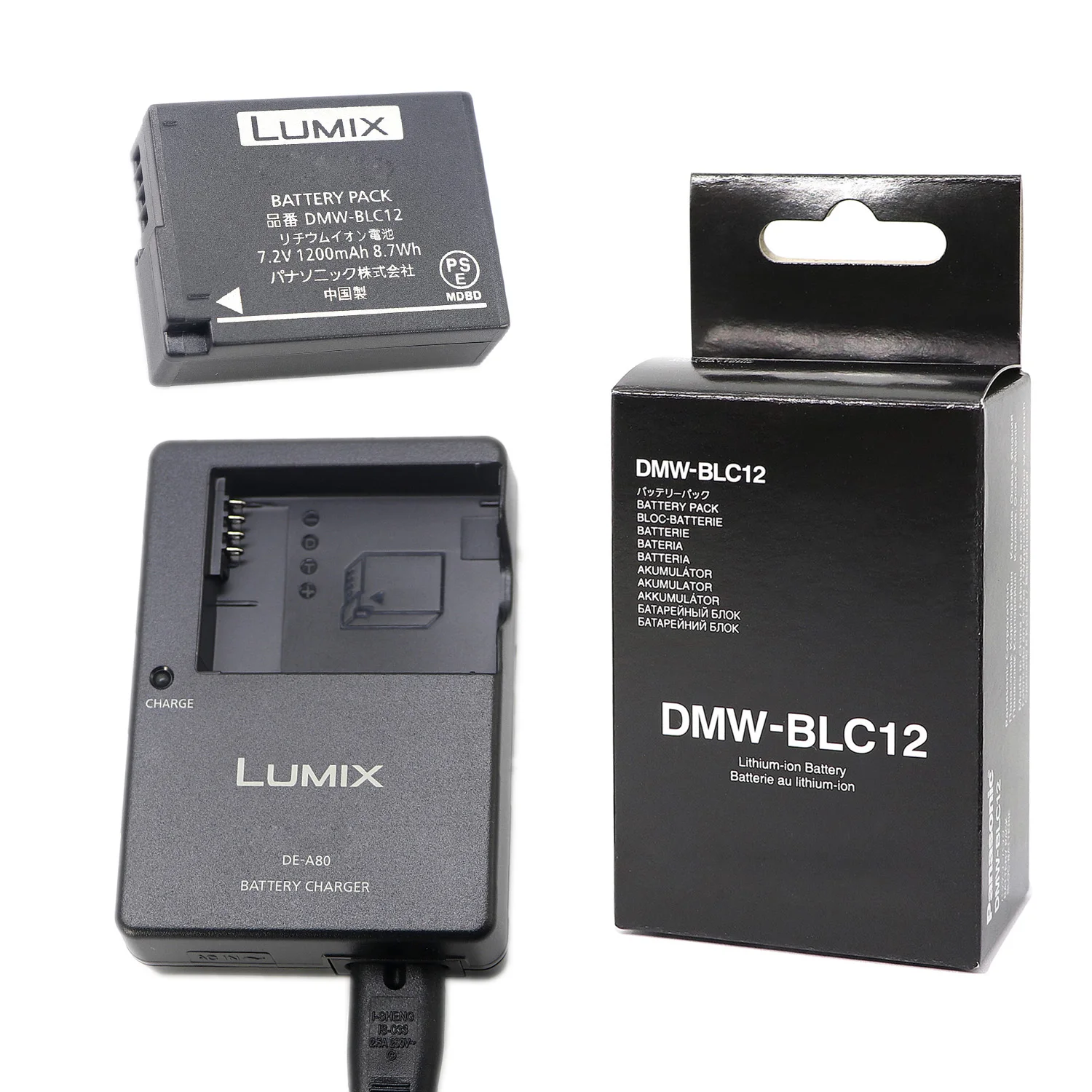 Original DMW-BLC12 BLC12E 1200mAh Battery for Panasonic DMC-GH2S FZ3 G95 G85 G80 G5 G6 G7 GX8 FZ200 FZ300 FZ2500 FZ1000 Camera