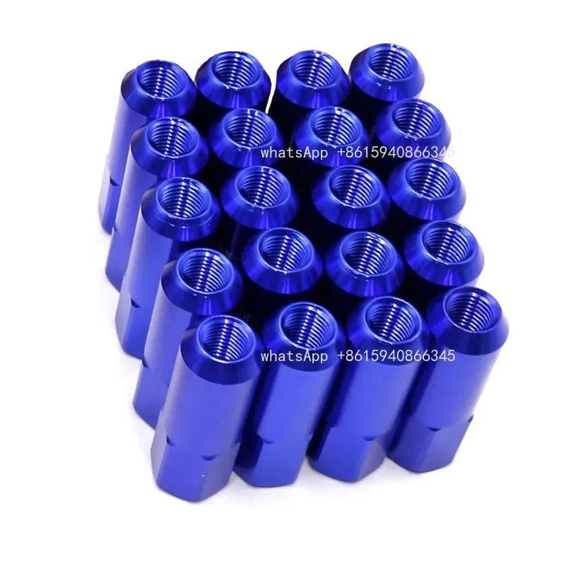 For automotive modification parts, high-strength 6061 aluminum alloy, 60mm aluminum nut (medium thread)