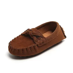 Kids Flats Loafers 2024 Spring New Casual Children Moccasin Shoes Korean Version Baby Girls and Boys Soft Kids Fashion Slip-on