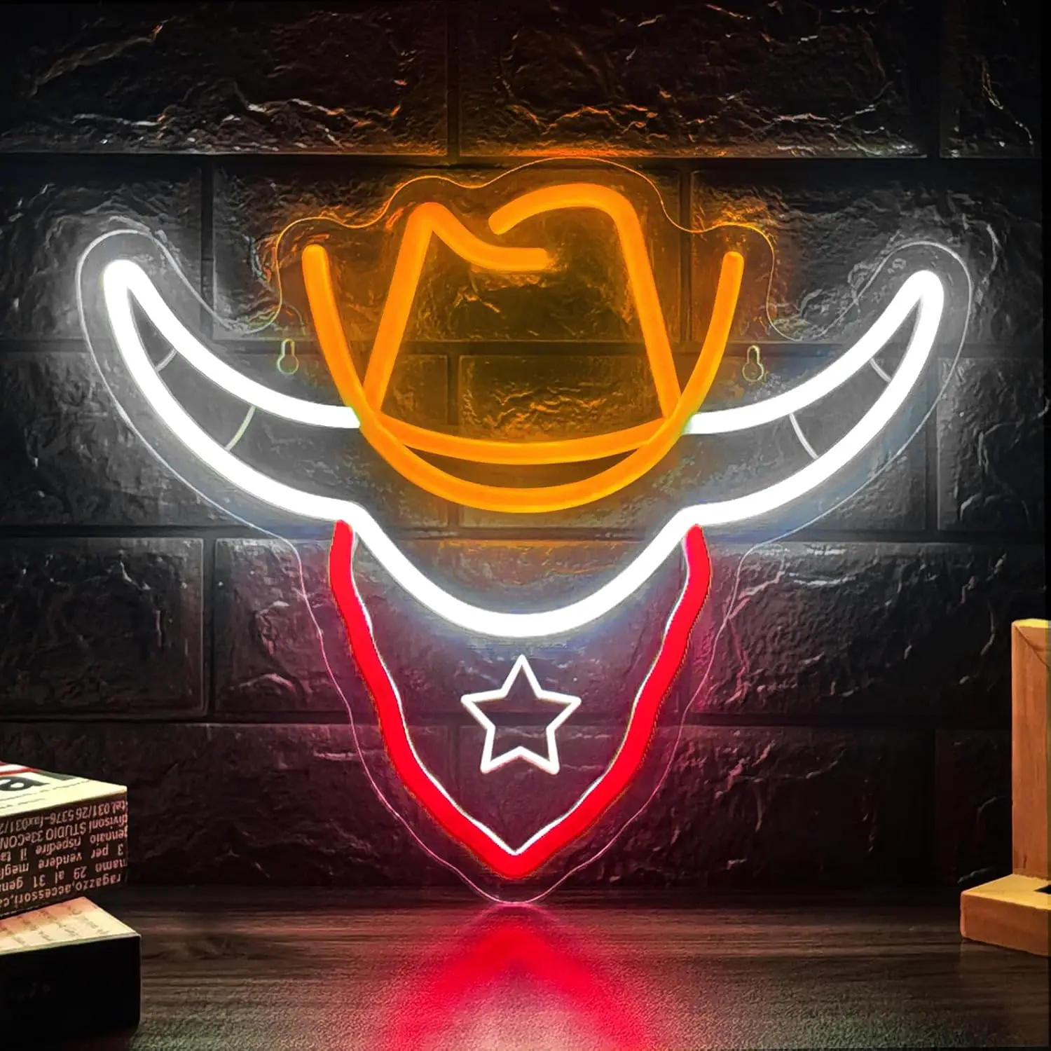

Western Cowboy Neon Sign USB Dimmable Wild LED Light for Rustic Beer Bar Gaming Room Bedroom Decoration Birthday Gift Neon Light