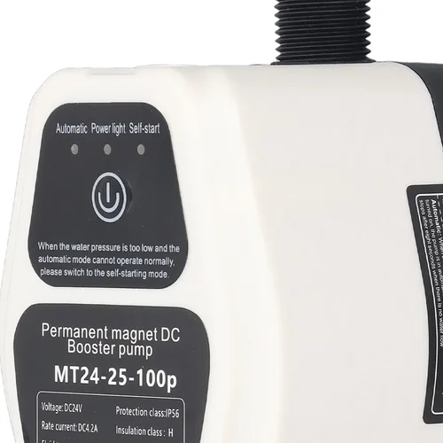 Imagen 2 del producto Bomba de refuerzo de presión de agua silenciosa con detección inteligente automática, bomba de refuerzo de presión de 100W, 24V, 25L