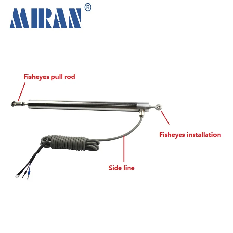 Miran High Precision LVDT Linear Sensor Pull Rod Displacement Sensor for Fisheye Installation LVDTC20 0-5V Signal Output