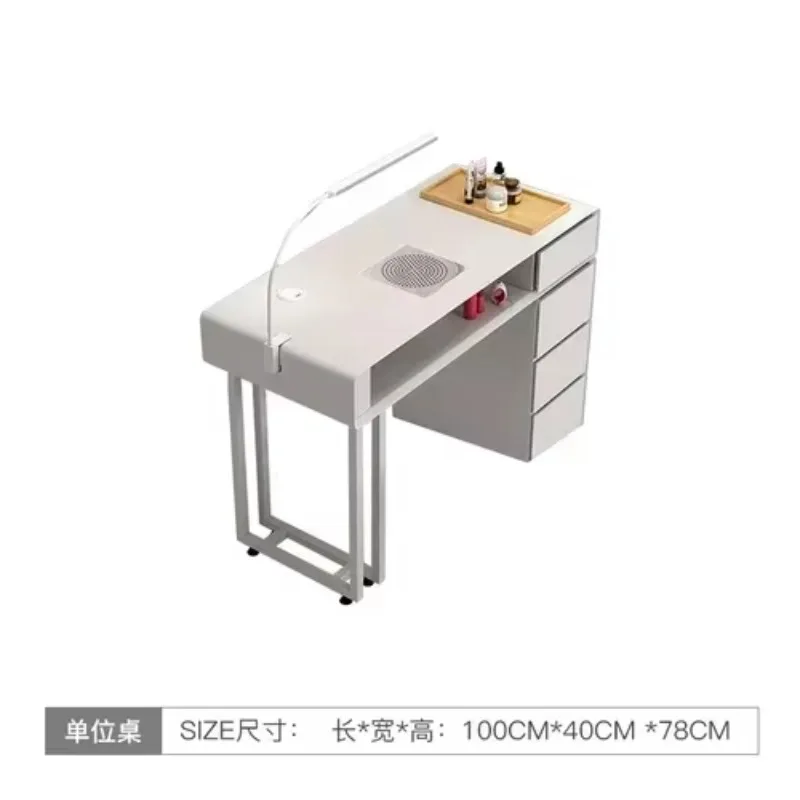 Portable Nail Tech Table Modern Slim Designer Table Manicure Nail Dust Collector