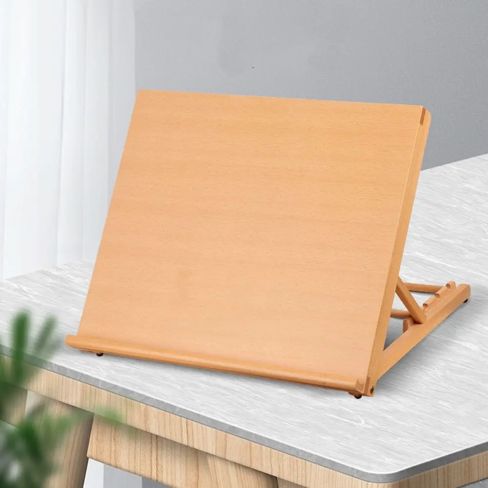 Picture 4: Folding Beech Wood Table Easel Multifunction Professional Art Painting Easel Portable Adjustable Sketch Easel Painting