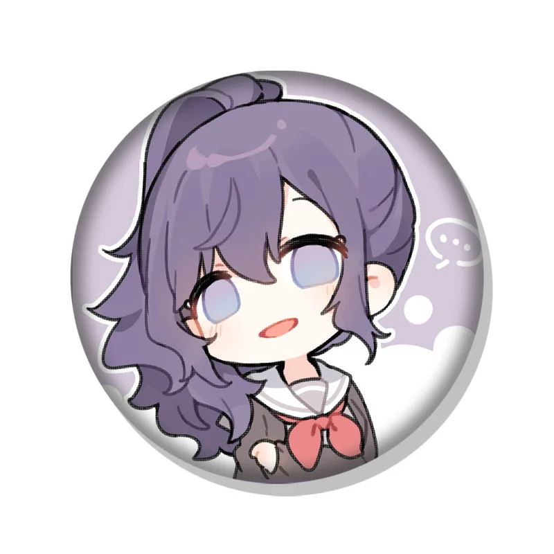 Kamishiro Rui Badge Asahina Mafuyu Kawaii Round Brooch PJSK Badges Goods Collection Ita Bag Ornament Desk Display Kawaii Gift