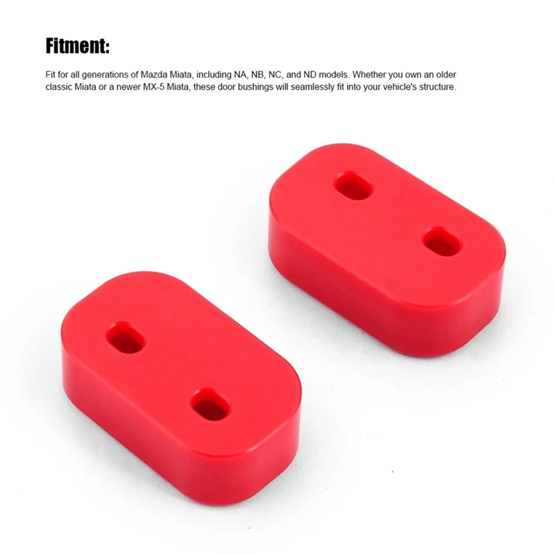 Super Sale 2pcs Door Lining Bushings Replacement Kit for Mazda MX-5 Miata NA NB NC ND