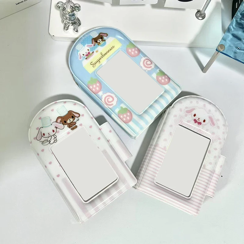 【セール中】かわいいフォトアルバム 3 インチフォトカードホルダーアイドルカードバインダーコレクションブック 32 ポケットブックアルバムフォトカード収納ケース