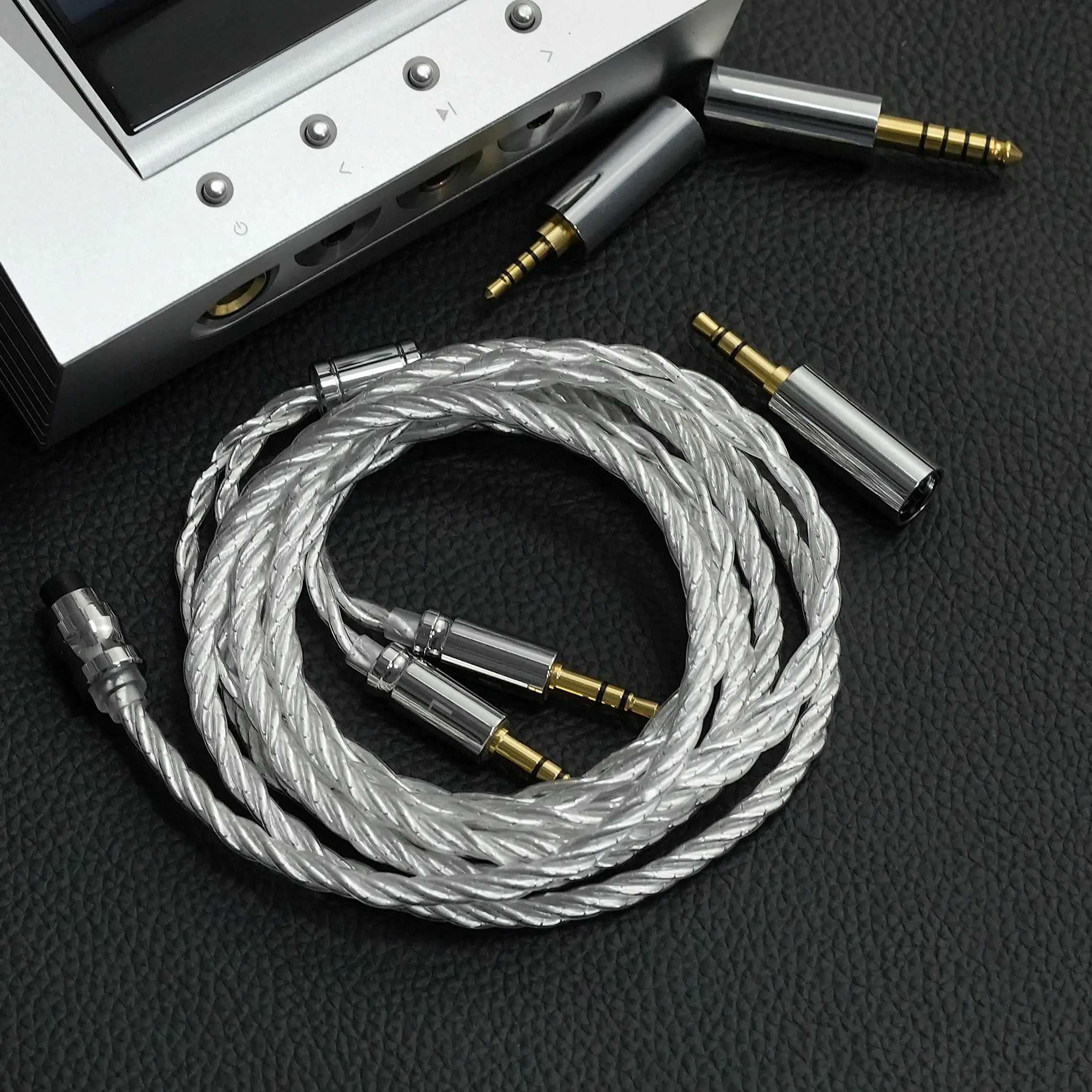 ivipQ-34 Cable 4-Core MMCX/QDC/2Pin 0.78mm 3.5 Stereo 4.4 Balanced miniXLR A2DC  For LCD5 HD650 HD800 ATH Series HIFIMAN ANANDA