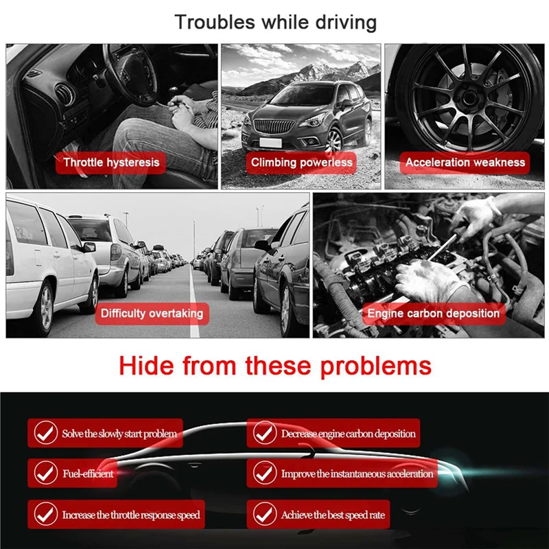 Controller elettronico dell'acceleratore Pedale 9 MODALITÀ Acceleratore a basso consumo di carburante per Jeep Wrangler JK Dodge Challenger RAM 1500