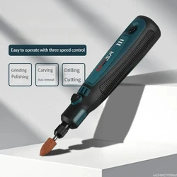 Longsa Electric Drill Grinder Engraver Pen Grinder USB Charging Grinding Pen Miniature Household Carving Tool Combination