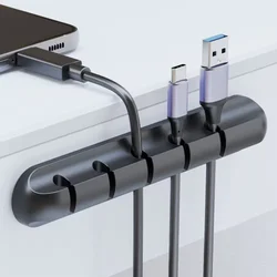 Adhesive Cable Holder Clips Cord Management Wire Organizer for Desktop USB Charging Cable Nightstand Power Cord Mouse Cable