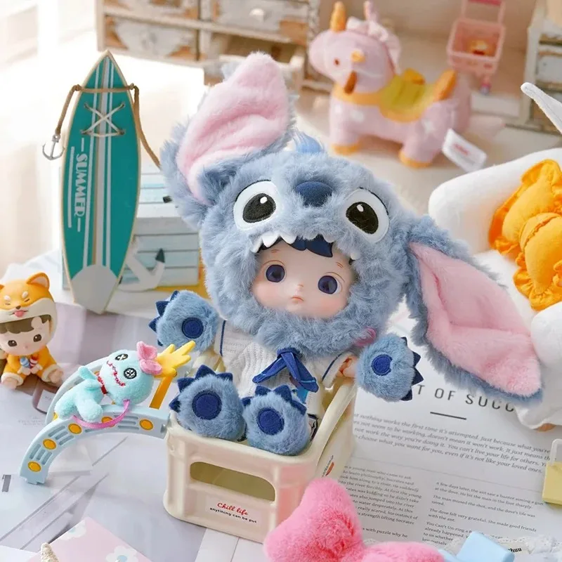 

Аутентичная фигурка POPMART HACIPUPU Stitch 1/8, подарочный набор, аниме-кукла, модель капитана, декор, украшение, Рождественский подарок, игрушка