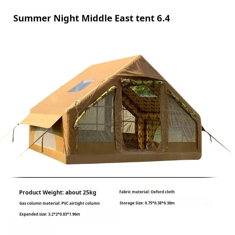 Wholesale 2-4 Person Inflatable Tent for Camping 420d Oxford Middle East Camping Tent Waterproof air Tent