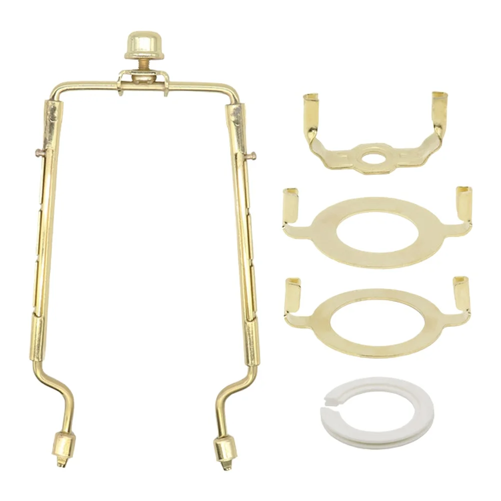 Lamp Shade Harp Kit 8 Inch Adjustable Metal Stand Compatible with E26 E27 and E14 Bulbs for Various Lamp Styles